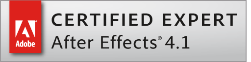 Adobe Certified Expert After Effects 4.1 Logo