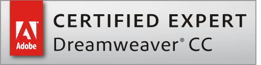 Adobe Certfied Expert Dreamweaver CC Logo