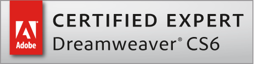 Adobe Certfied Expert Dreamweaver CS6 Logo
