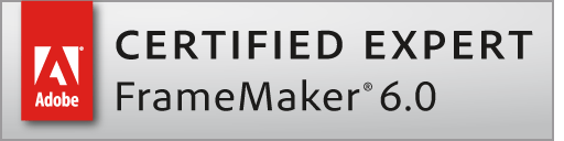 Adobe Certified Expert FrameMaker 6.0 Logo