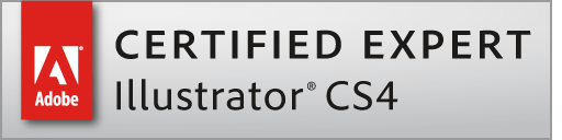 Adobe Certfied Expert Illustrator CS4 Logo