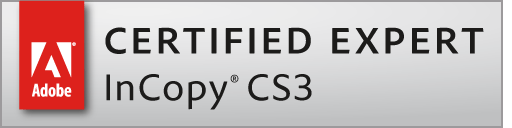 Adobe Certfied Expert InCopy CS3 Logo