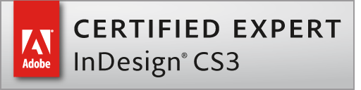 Adobe Certfied Expert InDesign CS3 Logo
