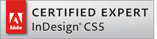 Adobe Certfied Expert InDesign CS5 Logo