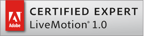 Adobe Certfied Expert LiveMotion 1.0 Logo